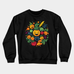 Vegetable Smiling Crewneck Sweatshirt